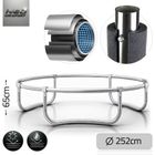 Neo-Sport, trampolina ogrodowa z siatką zewnętrzną i drabinką, 10ft/312 cm