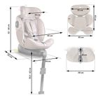 Nukido, Aero Line, fotelik samochodowy, beżowy, 0-36 kg