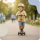 Nukido, Flippo, hulajnoga 3-kołowa, balansowa, z siedziskiem, złota