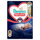 Pampers, Night, pieluchomajtki, rozmiar 6, 13-19kg, 80 szt.