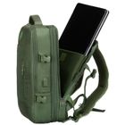 Peterson, plecak podróżny z miejscem na laptopa i portem USB, zielony