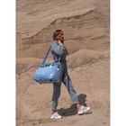 Peterson, torba podróżna z uchwytem na walizkę, błękitna