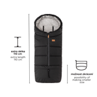 Petite&Mars, Jibot, śpiworek zimowy, 3w1, pale eucalypt