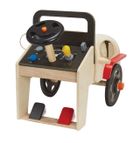 Plan Toys, Mały Mechanik, drewniany serwis samochodowy