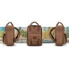 Plecak miejski, brązowy, Peterson