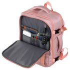 Plecak podróżny, bagaż podręczny do samolotu, różowy, Peterson