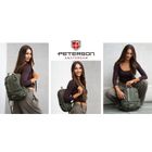 Plecak podróżny, bagaż podręczny do samolotu, zielony, Peterson