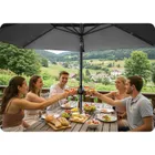 Plonos, parasol ogrodowy, składany, 6 segmentowy, z pokrowcem, 300 cm