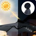 Plonos, parasol ogrodowy, składany, 6 segmentowy, z pokrowcem, 350 cm i lampkami, PL-882