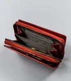 Portfel, czerwony, skórzany, RFID, Rovicky