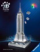 Ravensburger, Iconics, Empire State Building, puzzle 3D LED, 224 elementy