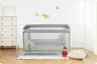 Ricokids, łóżeczko turystyczne, z materacem i torbą, szaro-miętowe