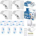 Sipo, zestaw magnetycznych zabezpieczeń do szaf i szuflad, 4 szt.