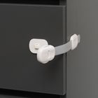 Sipo, zestaw zabezpieczeń do szaf i szuflad z podwójnym przyciskiem i regulacją, 6 szt.