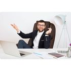 Sofotel, Batory, fotel biurowy, kasztanowy