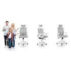 Sofotel, Rotar, fotel biurowy z mikrosiatki, szary