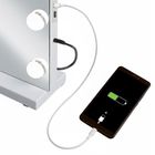 Soulima, lusterko kosmetyczne, LED, 80-62 cm