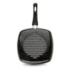 Tadar, Marmara, patelnia grillowa, czarna, 26 cm