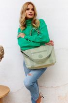 Torebka shopper, jasnozielona, Peterson