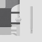 Tulano, Cover 25, barierka ochronna na łóżko, grey, 150 cm