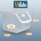 Vilde, pojemnik na warzywa i owoce, z pokrywką, przezroczysty, 12 l