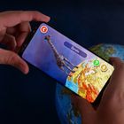 Alaysky, globus o średnicy 25 cm z mapą fizyczną, polityczną i aplikacją