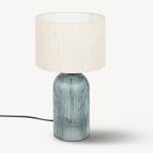 Atmosphera, Mati, lampa stołowa ze szklaną bazą, 42 cm