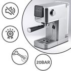 Berdsen, ekspres do kawy kolbowy, 20 bar, srebrny, BD-770