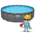 Bestway, basen ogrodowy, stelażowy, zestaw 11w1, 549-132 cm