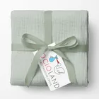 Bocioland, pieluszki muślinowe, zielony, 70-70 cm, 3 szt.