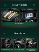 Cada, RUF GT, pojazd, klocki konstrukcyjne, 1655 elementów