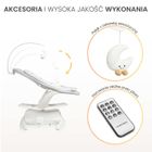 Caretero, Noco, elektryczny leżaczek i bujaczek 2w1, beige