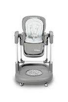 Caretero, Sitron 3w1, krzesełko do karmienia z funkcją huśtawki i chodzika, grey
