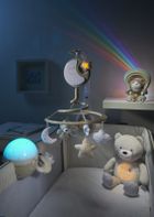 Chicco, First Dreams, Next2stars, projektor na łóżeczko z muzyką klasyczną, uspokajacz, czujnik płaczu, beżowy