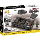 Cobi, Historical Collection, WWII, Panzer, 38(T)/CKD LT VZ.38, klocki, 1:28, 690 elementów