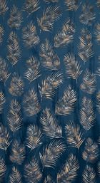 Eurofirany, zasłona zaciemniająca gotowa, Gloria, na taśmie, 140-300 cm, granatowy