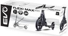 EVO, Flexi Max 200, hulajnoga miejska, czarna ze stopką i paskiem