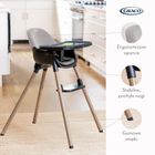 Graco, Presti, krzesełko do karmienia, 3w1, steeple grey