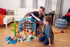 Hot Wheels, Mega Garaż, światła i dźwięki, zestaw z pojazdami
