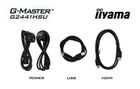 Iiyama, monitor, 23,8", G2441HSU-B1 IPS, FHD, 144Hz, 1ms, 2xUSB, 350cd