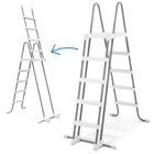 Intex, basen stelażowy z pompą filtrującą i akcesoriami, prostokątny, 732-366-132 cm, zestaw 8w1