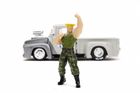 Jada Toys, Street Fighter, 1956 Ford Pick-up, model pojazdu z figurką, 1:24