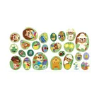 Janod, Ogród, książeczka do wyklejania, z naklejkami