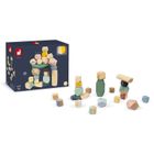 Janod, Sweet Cocoon, drewniane kamyki, 20 elementów