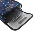 Kayokki, Plecak szkolny na kółkach i termiczny lunchbox, zestaw, granatowy, kosmos