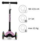 Kidwell, Uno, hulajnoga 3-kołowa LED, balansowa, clouds