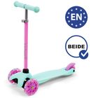 Kidwell, Uno, hulajnoga 3-kołowa LED, balansowa, mint