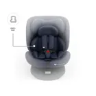 Kinderkraft, I-Grow 2 Plus, fotelik samochodowy, i-Size, navy, 40-150 cm