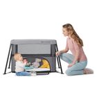 Kinderkraft, Movi, łóżeczko turystyczne, Grey