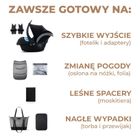 Kinderkraft, Prime 2, wózek wielofunkcyjny, 3w1, Shadow Grey